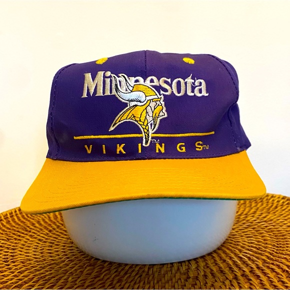 Vintage 90s Minnesota Vikings Team NFL Snapback - Picture 1 of 4